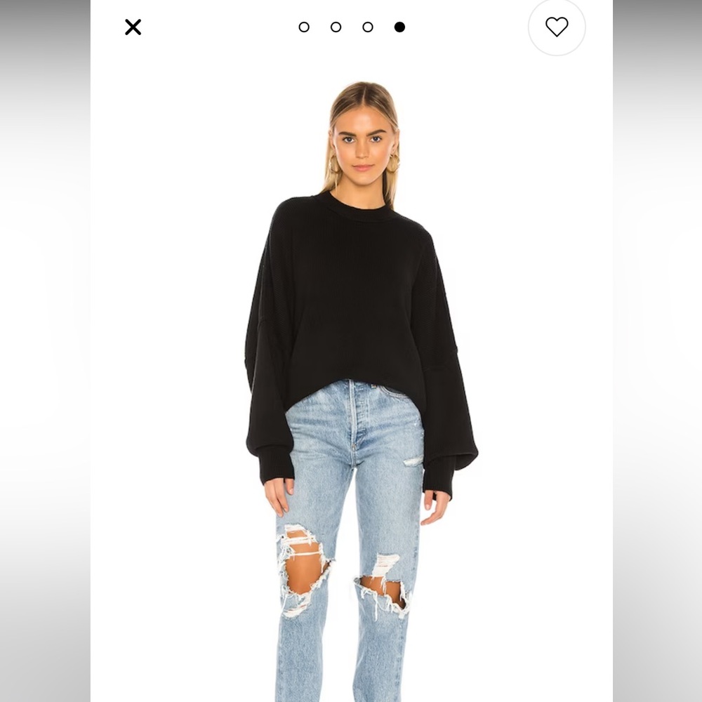 Free people easy street tunic NWT in size small in black.